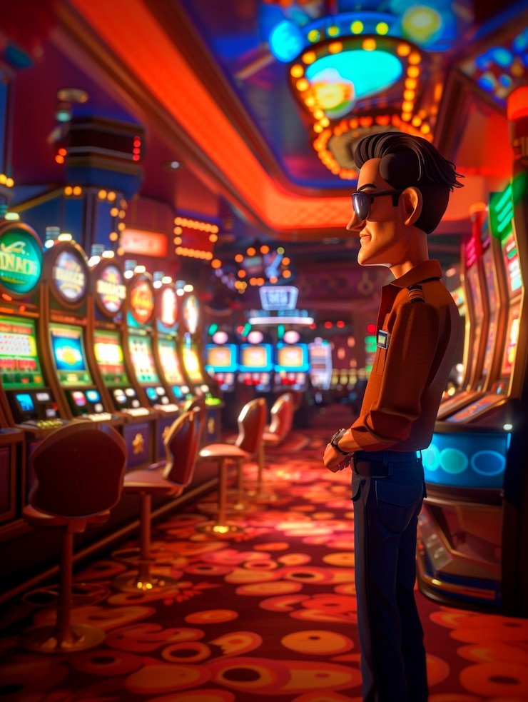 Studio dealer langsung Macau Pools dengan meja blackjack dan roulette di pangerantoto2